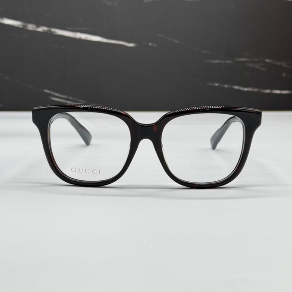 NEW GG1173OA 002 GUCCI EYEGLASSES DARK HAVANA - Picture 4 of 13